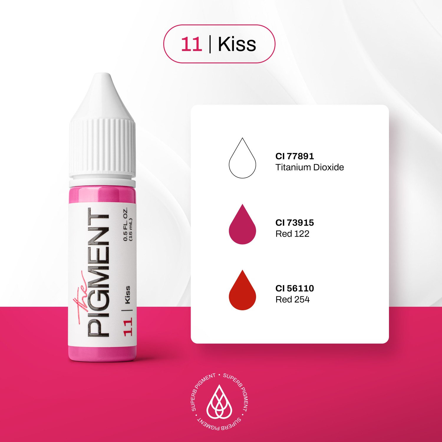 THE PIGMENT ტუჩის პიგმენტი Kiss 15 მლ.